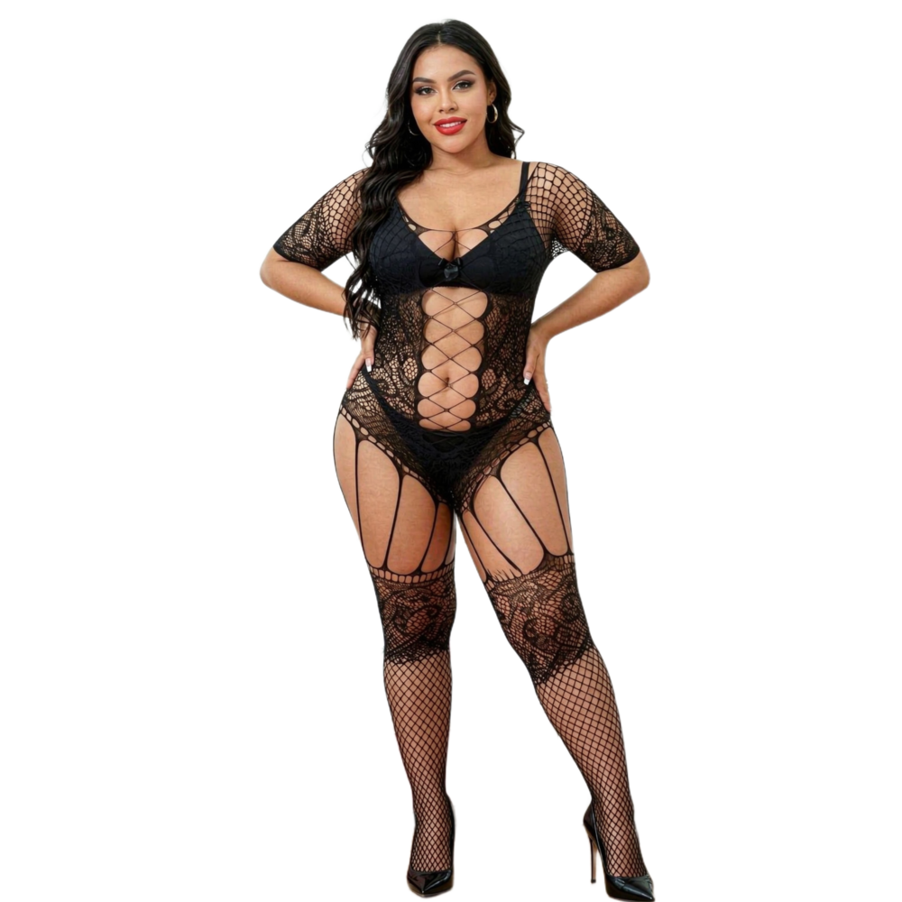 Fishnet Stocking Women - New Plus Size Bodystocking Bodysuits For