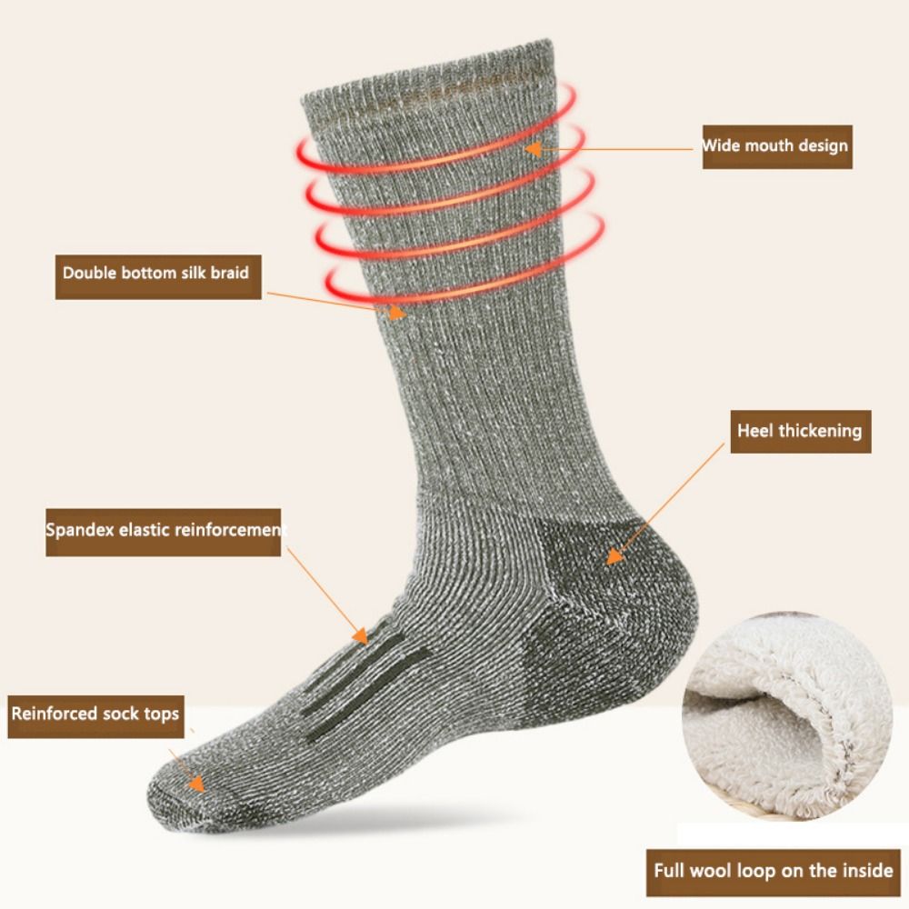 Cozy Breathable Merino Wool So - Wool Hiking Sock 评论和价格