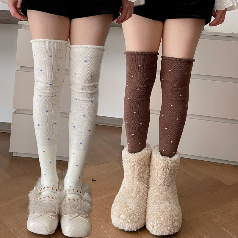 Fashion Autumn Winter Over Kne - Knee High Sock Women 评论和价格