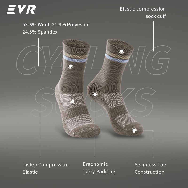 EVR Autumn Winter Merino Wool  - Wool Hiking Sock 评论和价格